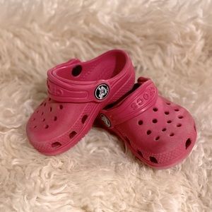 Toddler girls size 4 crocs